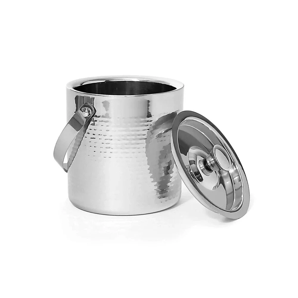 Godinger Hammered Stainless Steel 9‑Piece Barware Set – Sleek Home Bar Gift Set